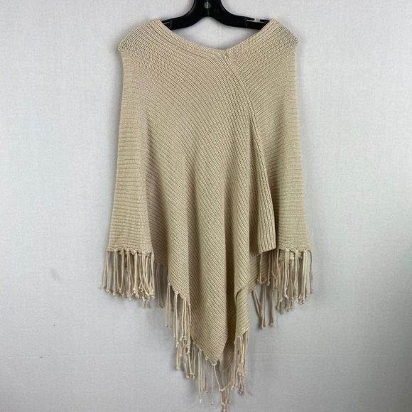 CHICO'S Cream Sweater Cape NWT - Picture 8 of 8